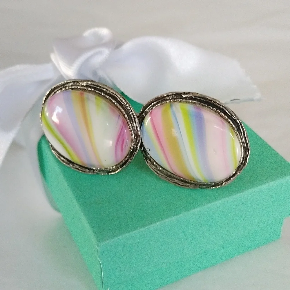 Men's Resin Multicolor Cufflinks Cuff Links